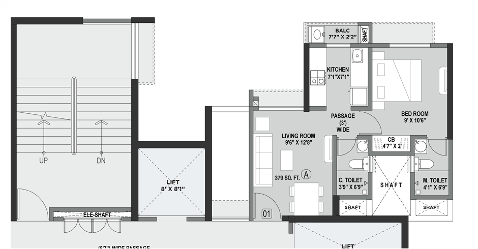 Ajmera 78 Lake Town Floor Plans